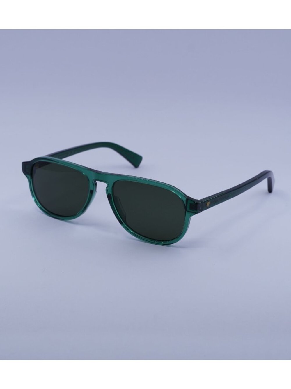 Bottega Veneta BV1292S 003 Sunglasses Green Aviator Frame, Green Lenses